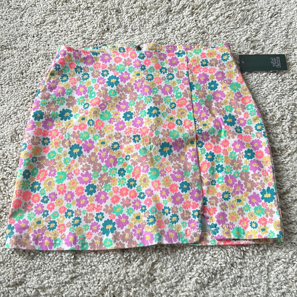 Floral Mini skirt